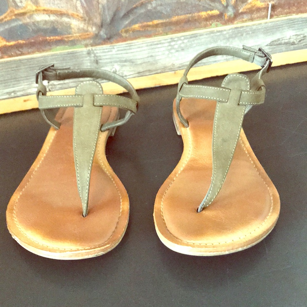Olive green sandals